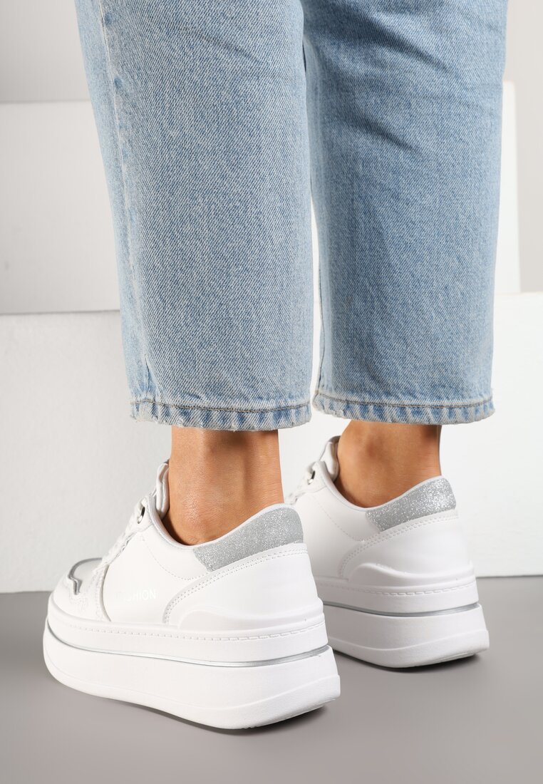 Sneakers Udivoria Argintii