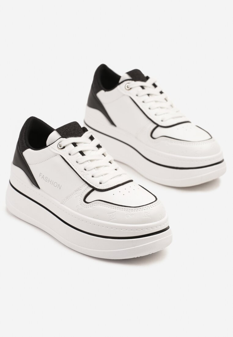 Sneakers Udivoria Alb cu negru