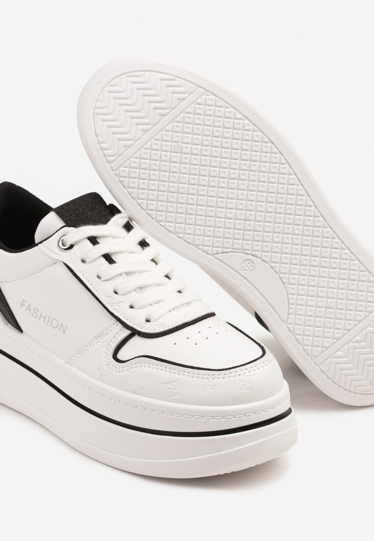 Sneakers Udivoria Alb cu negru