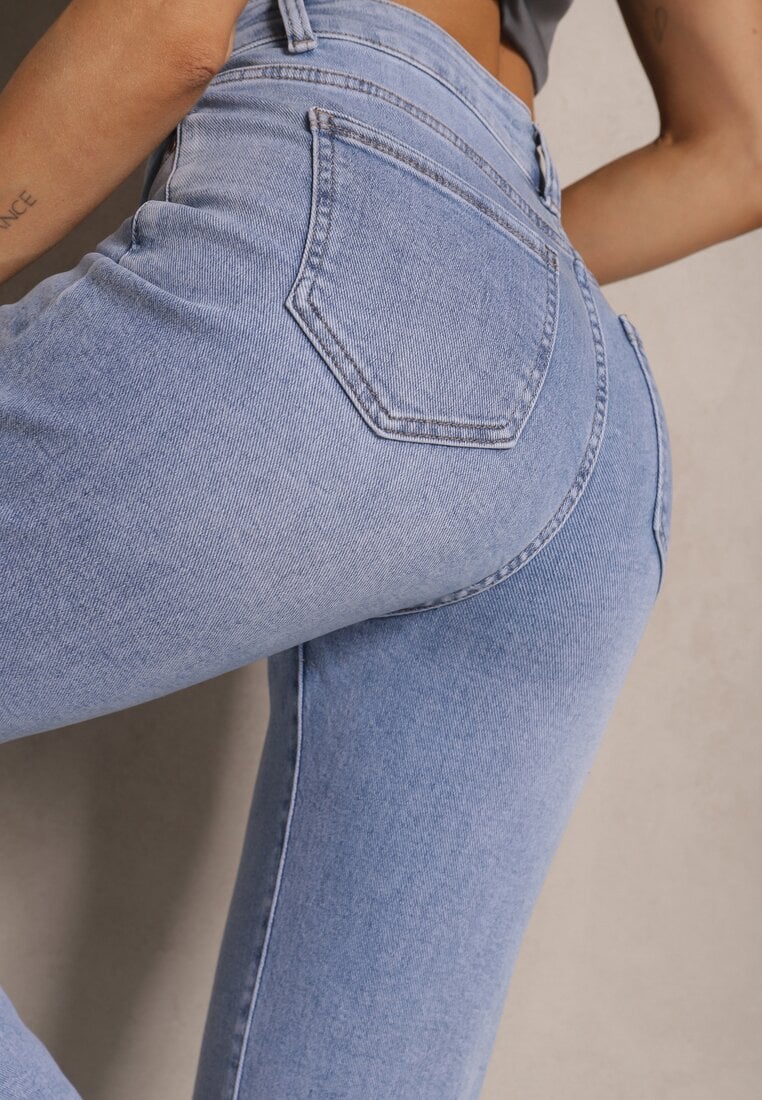 Jasnoniebieskie Jeansy Mom Fit High Waist Uliselia
