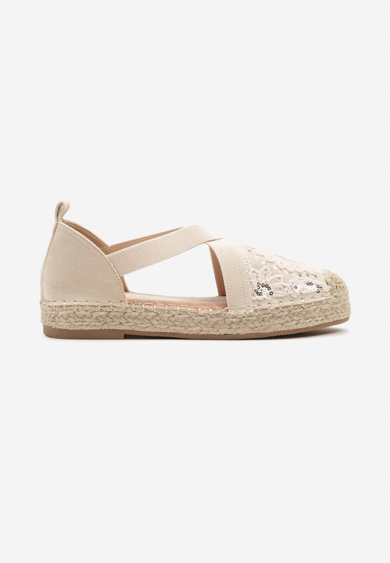 Espadrile Idariva Bej
