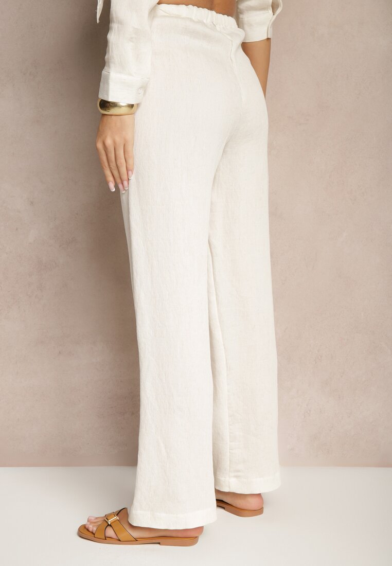 Pantaloni Falriza Albi