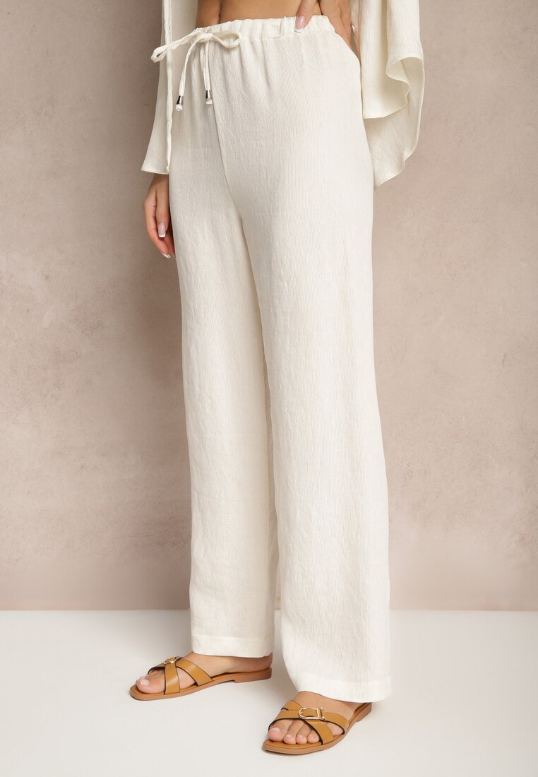 Pantaloni Falriza Albi