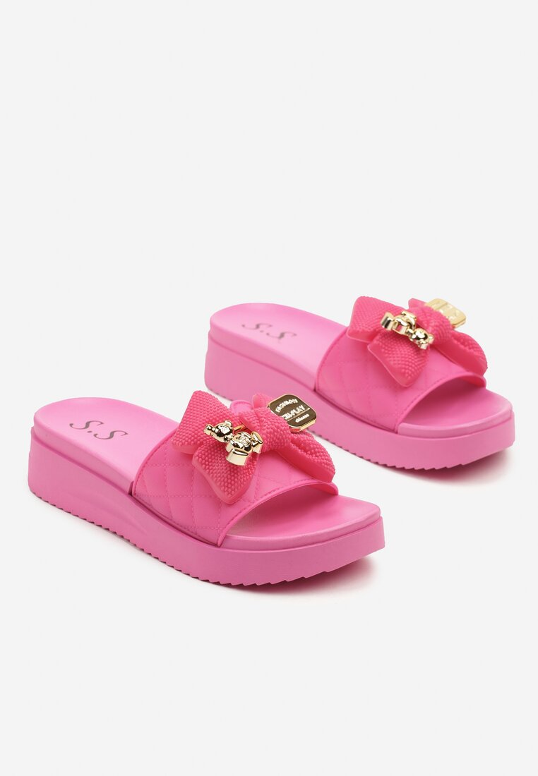 Papuci Evelseli Fucsia