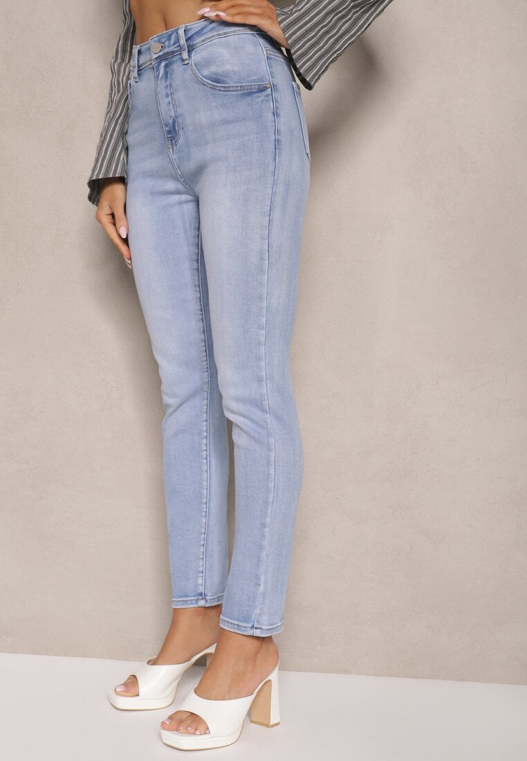 Niebieskie Jeansy z Bawełną Typu Skinny Jorivaes