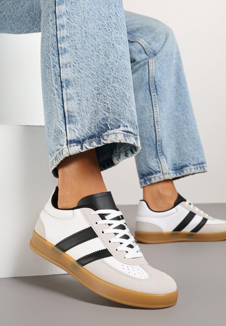 Sneakers Ivelfia Alb cu negru