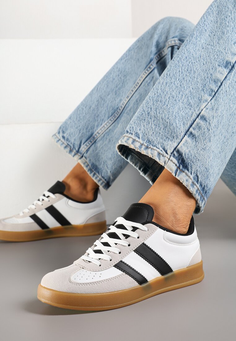 Sneakers Ivelfia Alb cu negru