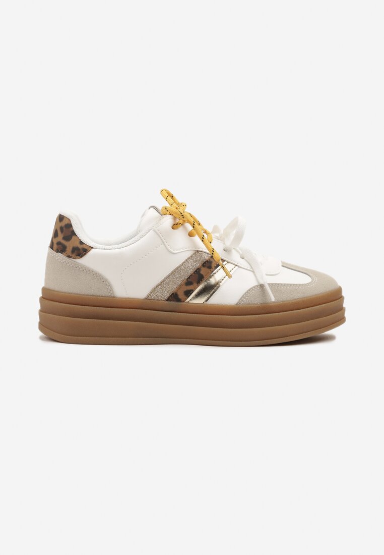 Sneakers Nasalle Alb cu maro