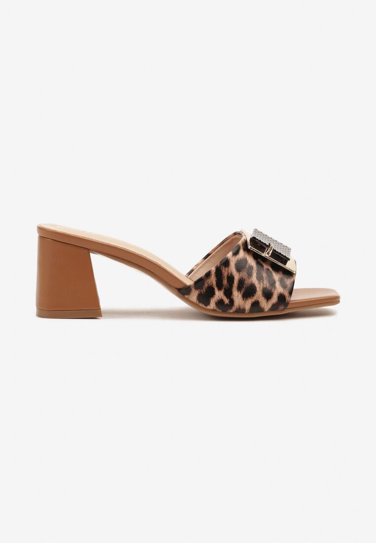 Papuci Mirriza Imprimeu leopard