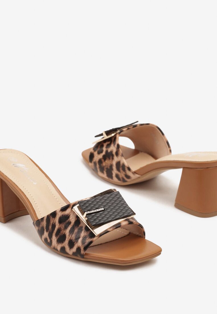 Papuci Mirriza Imprimeu leopard
