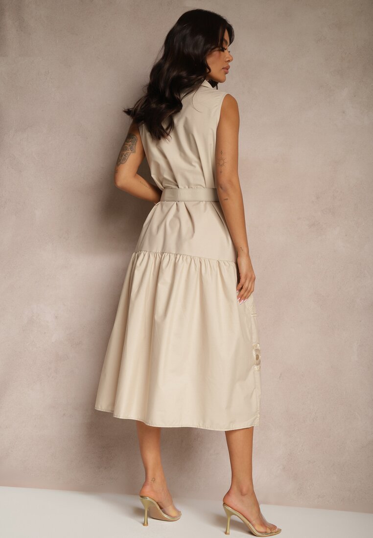 Rochie Talliera Bej