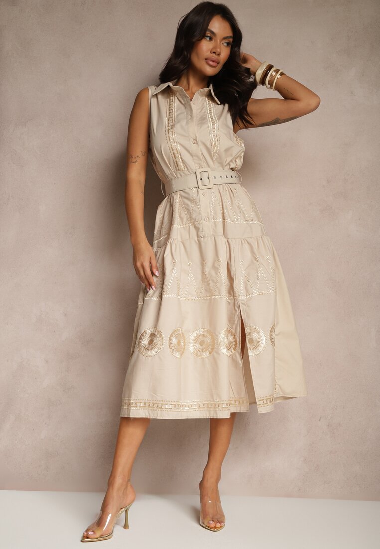 Rochie Talliera Bej