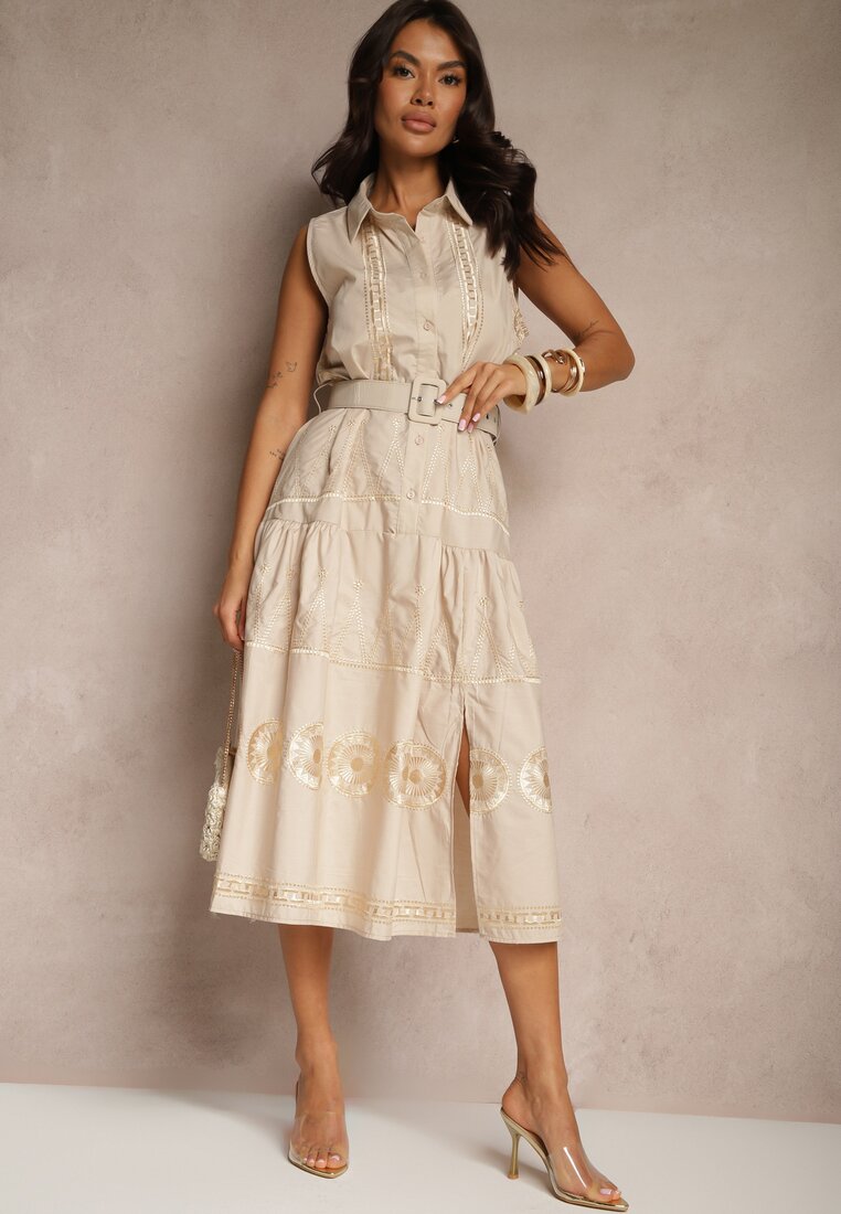 Rochie Talliera Bej