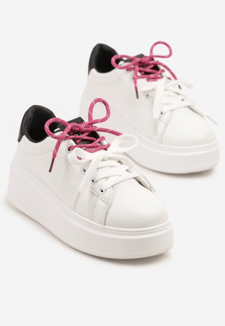 Sneakers Alb cu negru