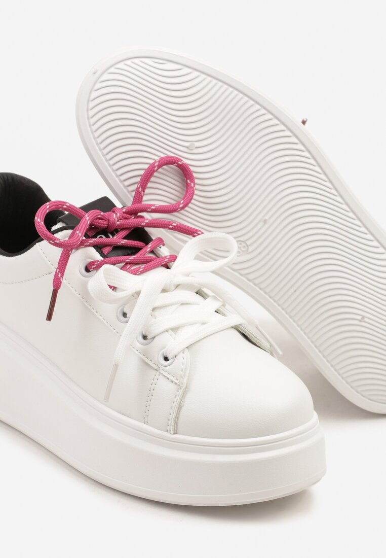Sneakers Alb cu negru