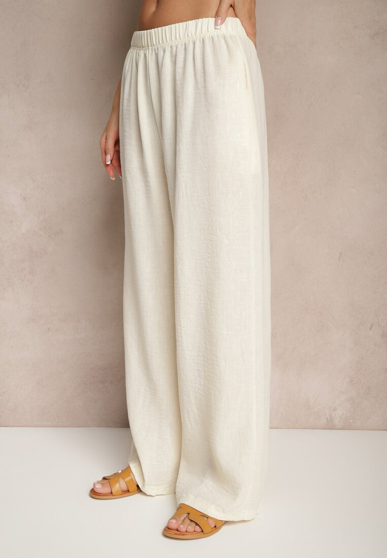 Pantaloni Ollevia Bej deschis
