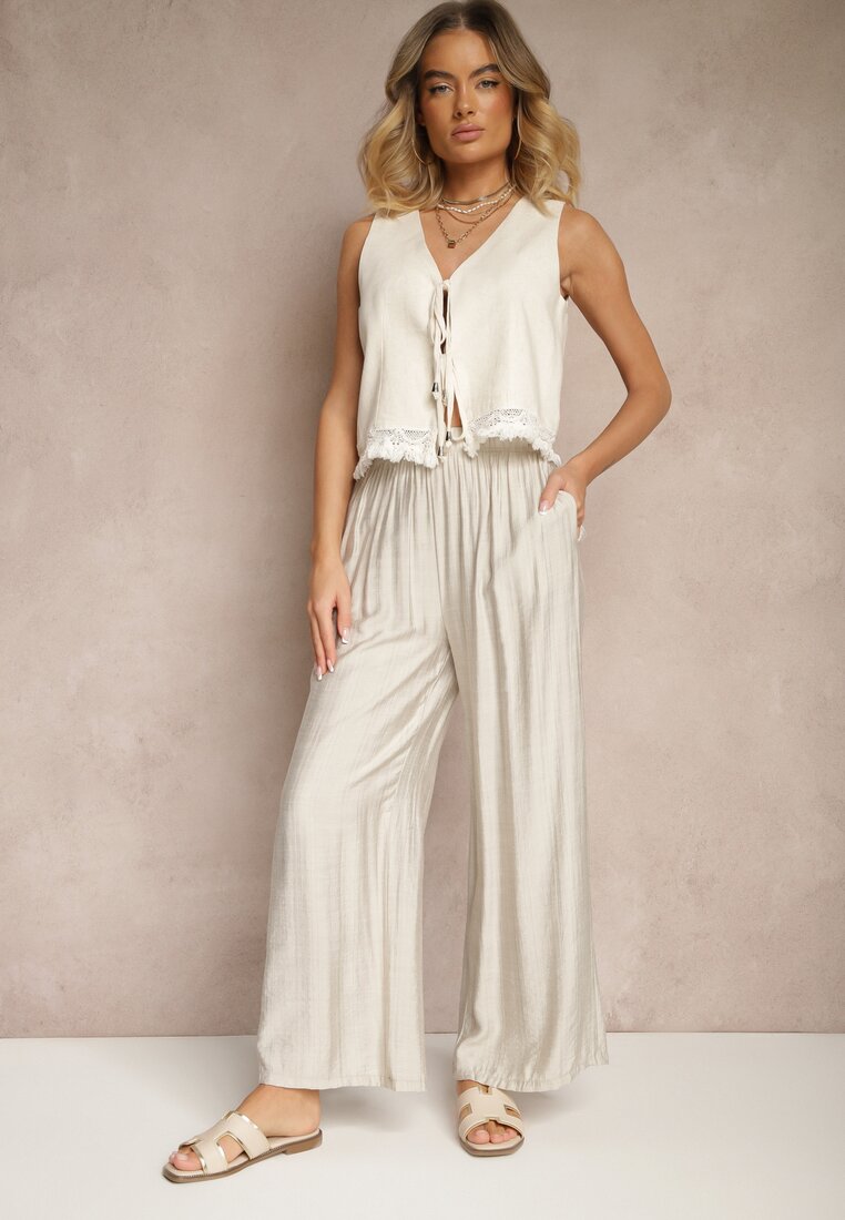 Pantaloni Lislevia Gri deschis