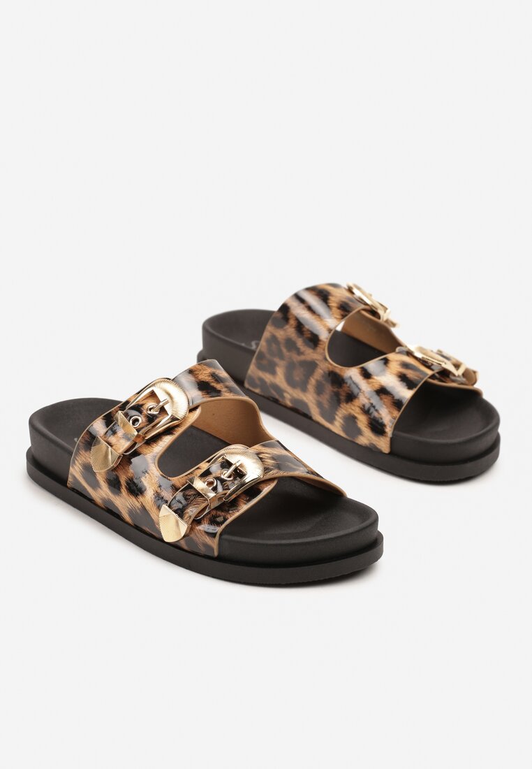 Papuci Tolirene Imprimeu leopard