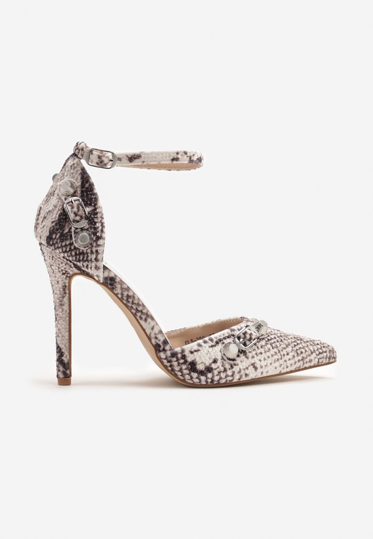 Pantofi stiletto Ridirianne Print piele de șarpe