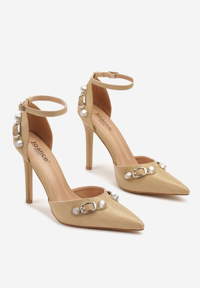 Pantofi stiletto Elliwen Bej