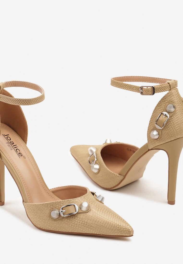Pantofi stiletto Elliwen Bej