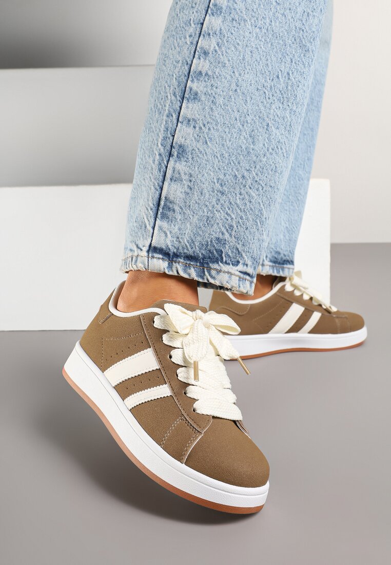 Sneakers Bej închis
