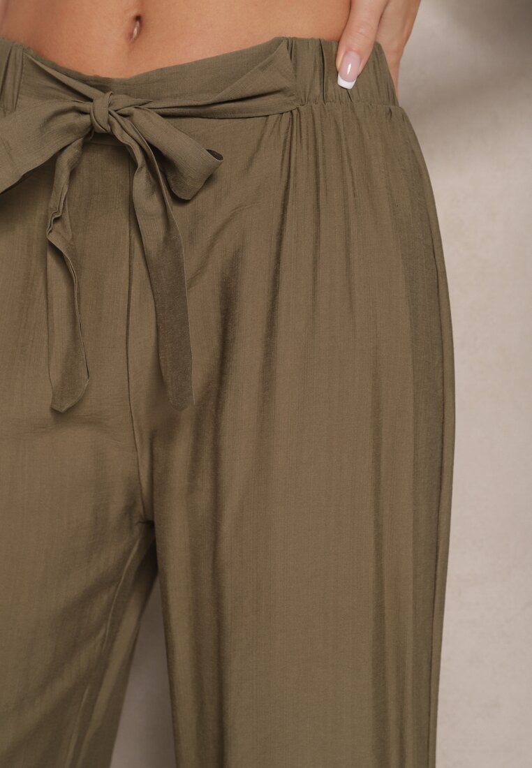 Pantaloni Ellioria Verde închis