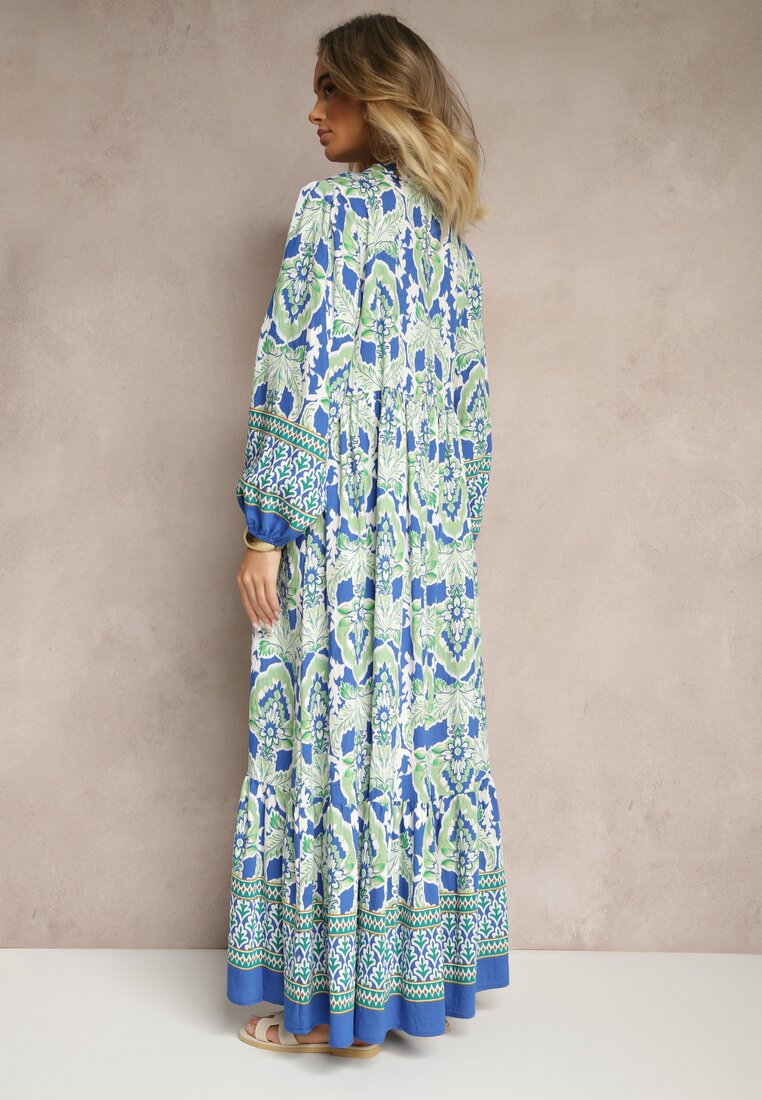 Rochie Ridira Albastră cu verde