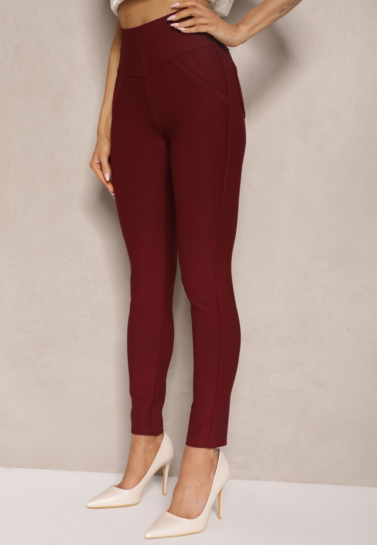 Pantaloni Rizeena Bordo