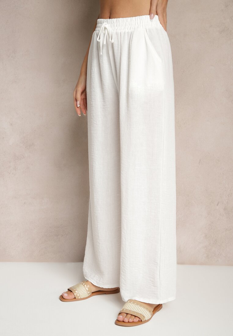 Pantaloni Edilisea Albi