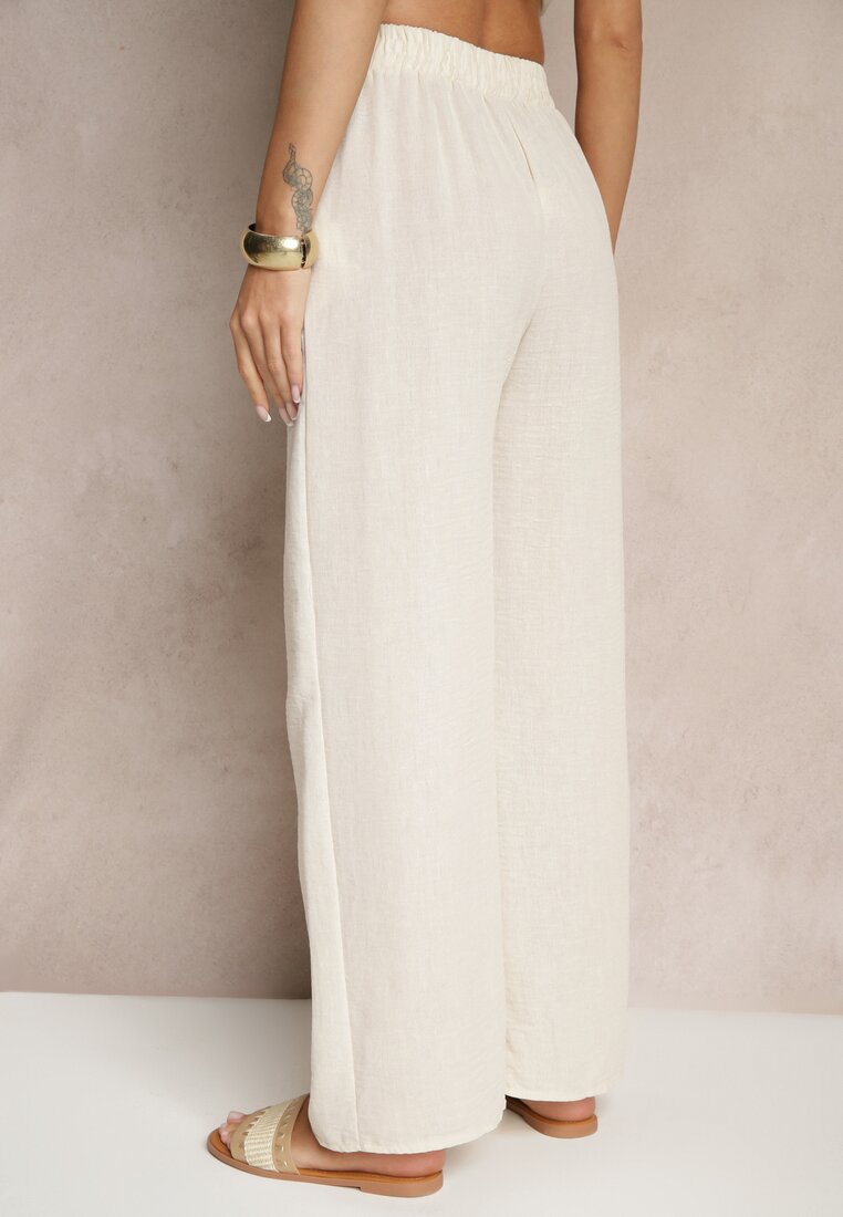 Pantaloni Edilisea Bej deschis