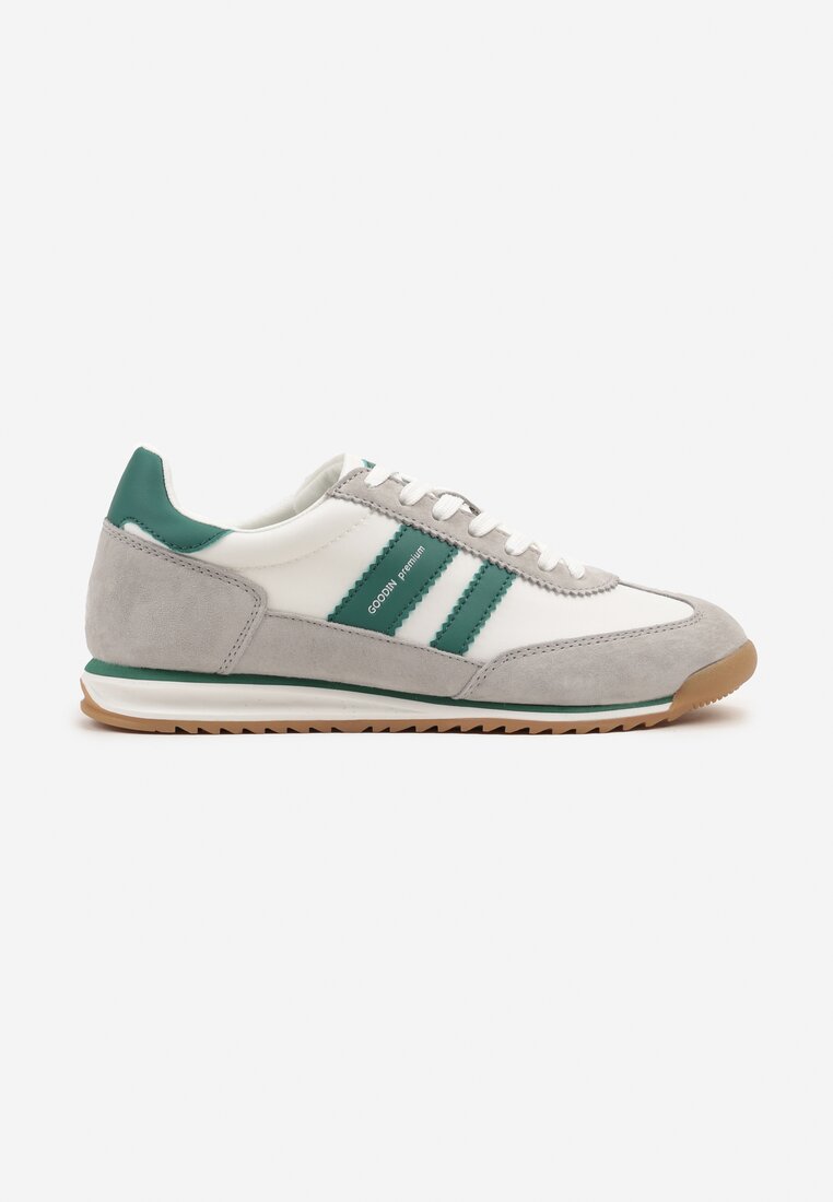 Sneakers Nasnella Alb cu gri
