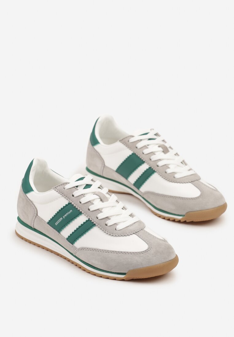 Sneakers Nasnella Alb cu gri