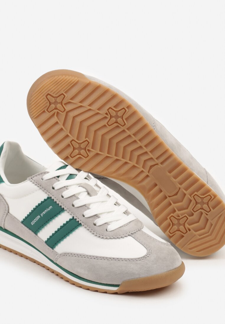 Sneakers Nasnella Alb cu gri