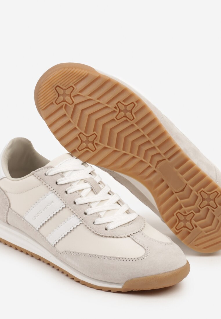 Sneakers Nasnella Gri cu alb