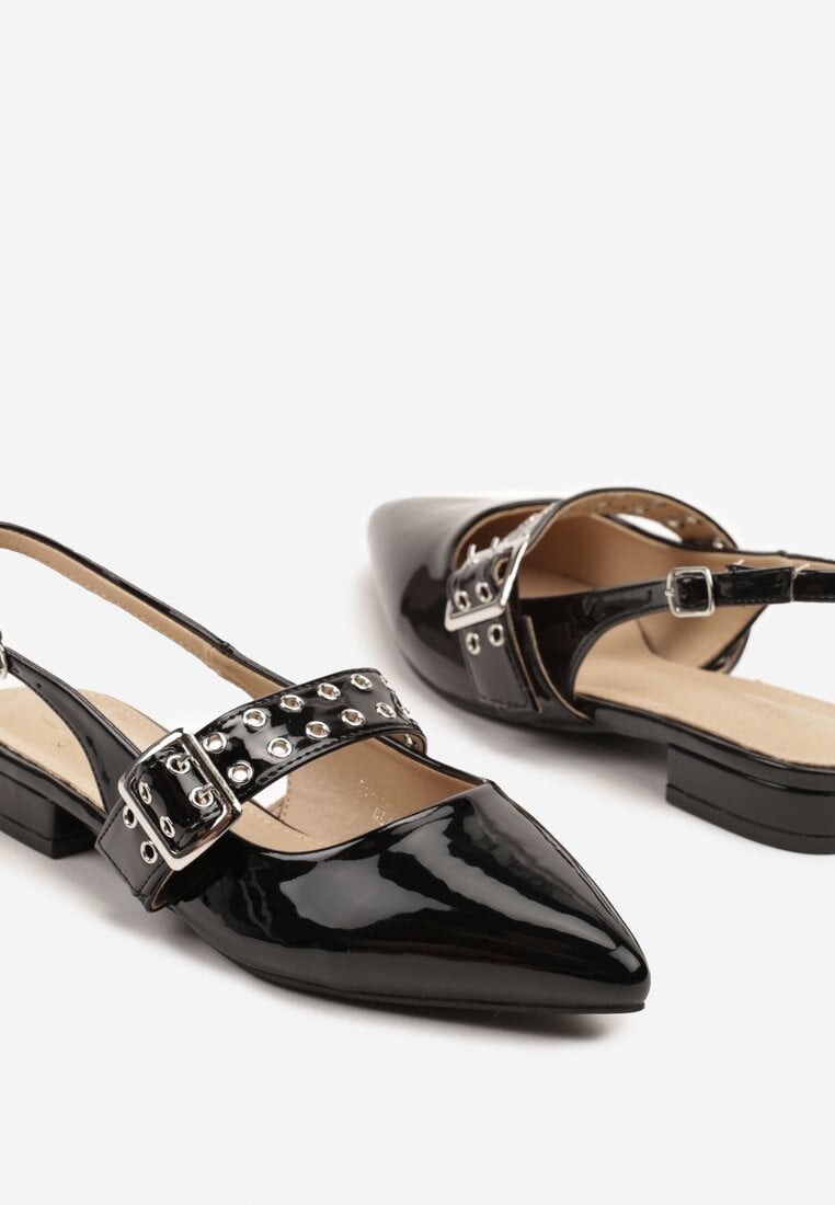 Pantofi cu toc Pollime Negri