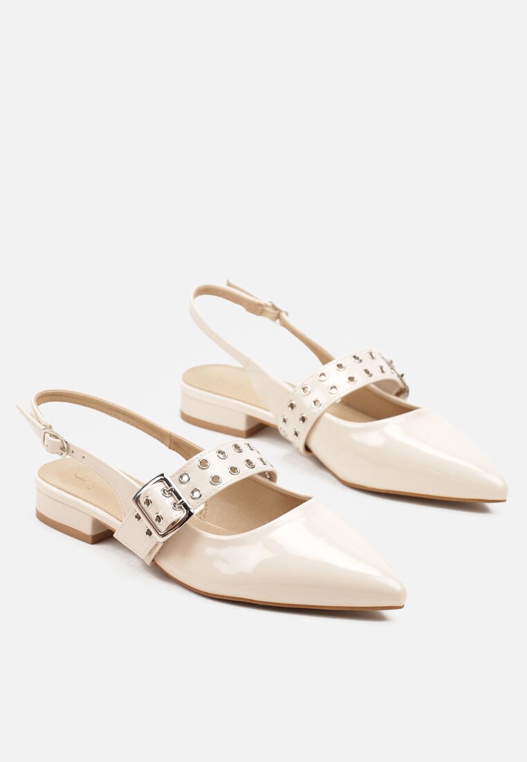 Pantofi cu toc Pollime Bej