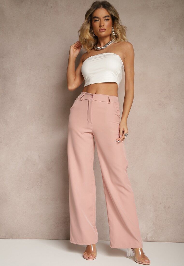 Pantaloni Viviorea Roz