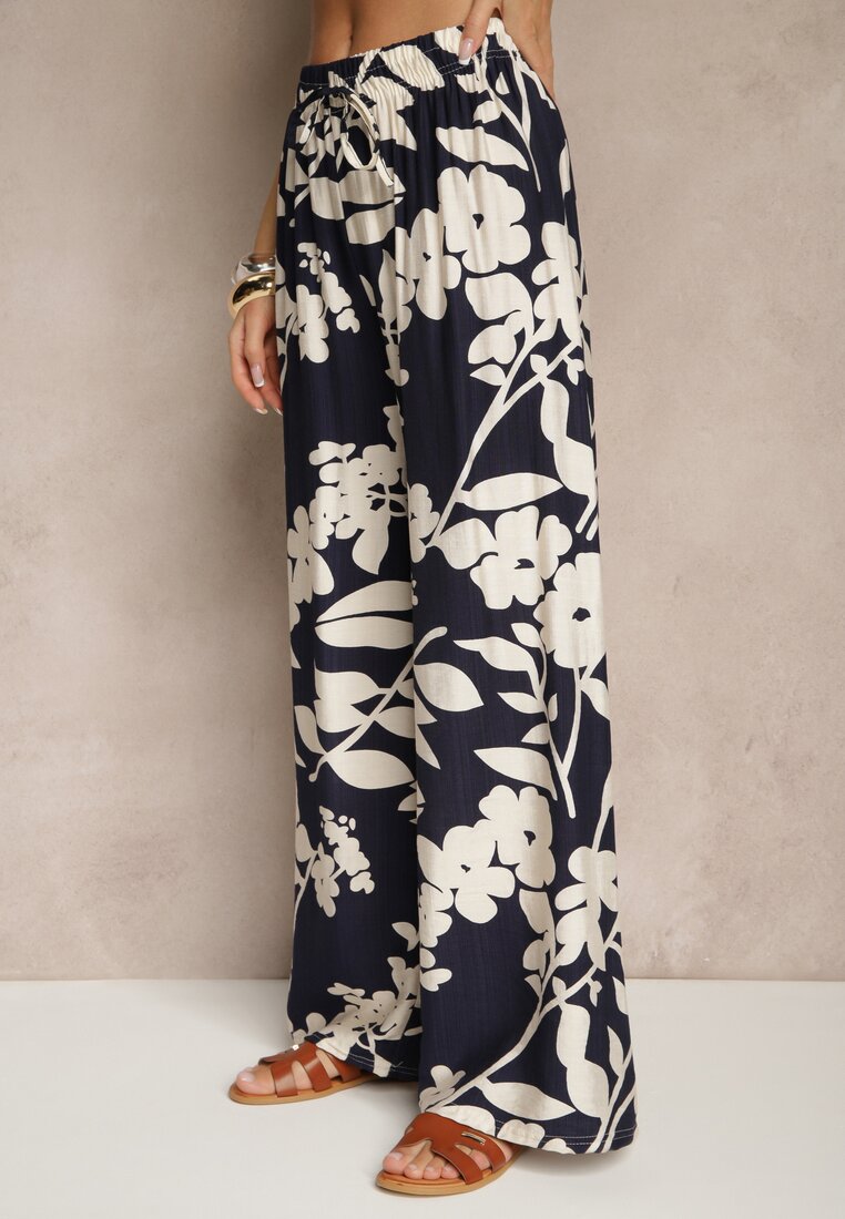 Pantaloni Elaneora Bleumarin