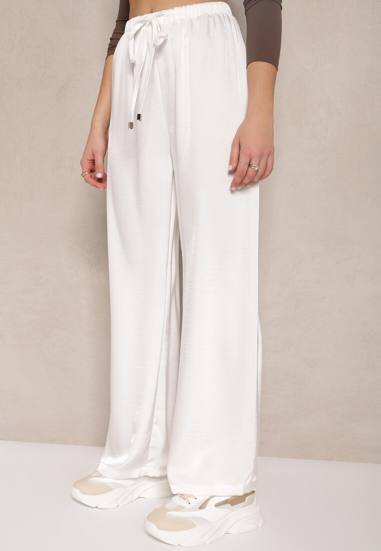 Pantaloni Jerisia Albi