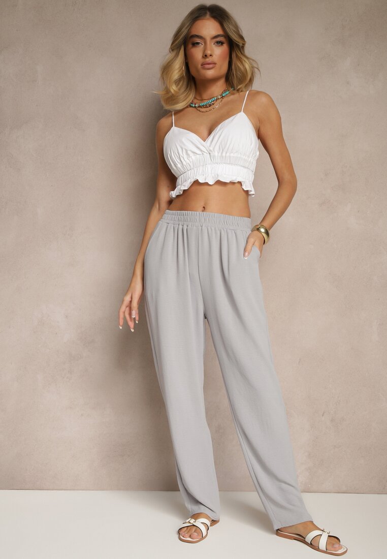 Pantaloni Fanelithia Albastru deschis