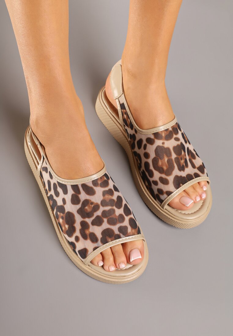 Sandale Hirmoi Imprimeu leopard
