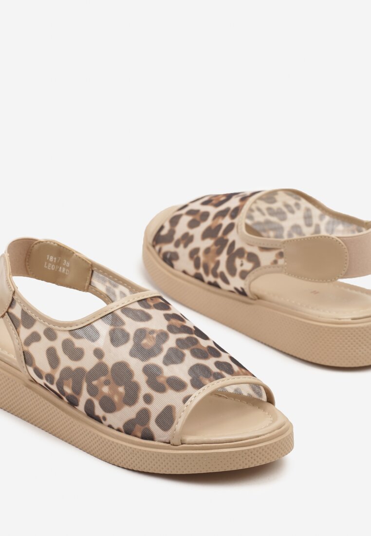 Sandale Hirmoi Imprimeu leopard
