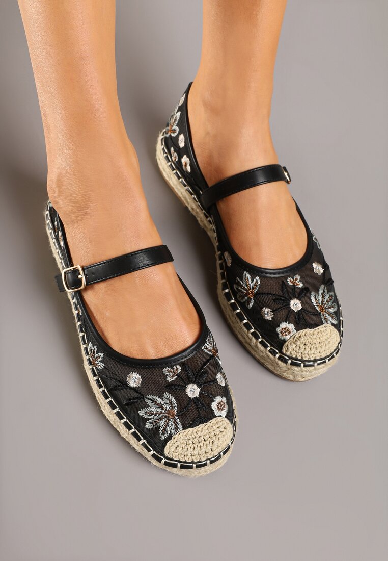 Espadrile Evelritia Negre