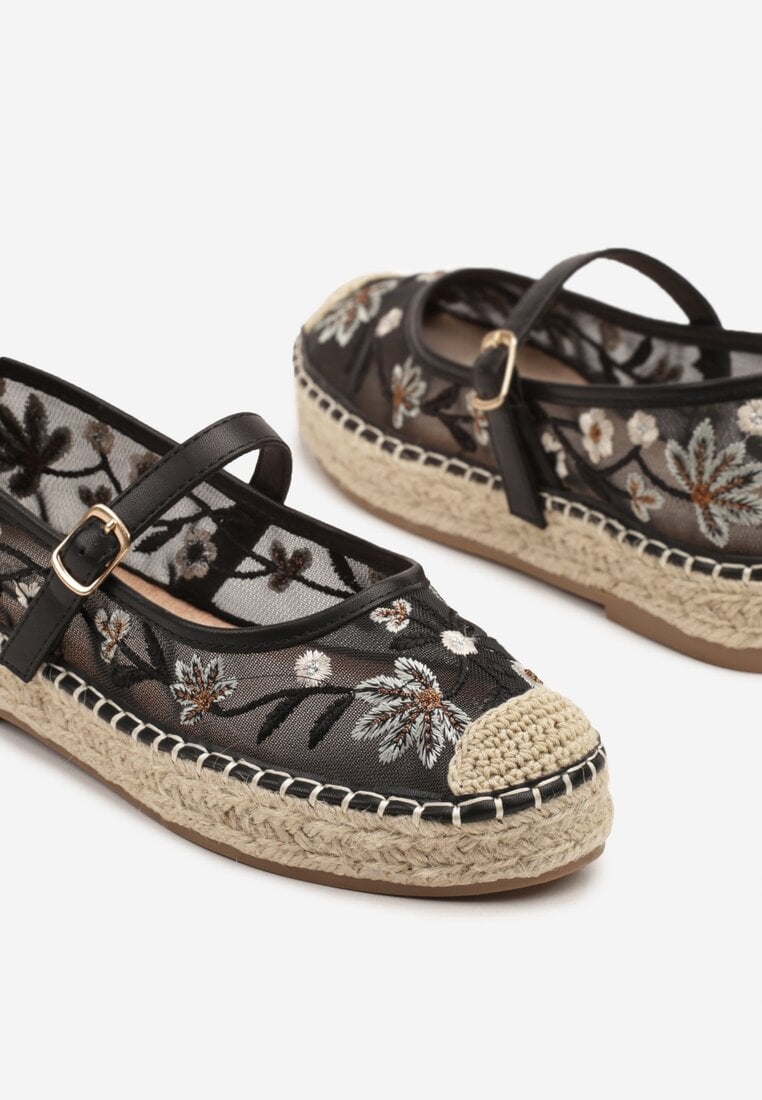 Espadrile Evelritia Negre