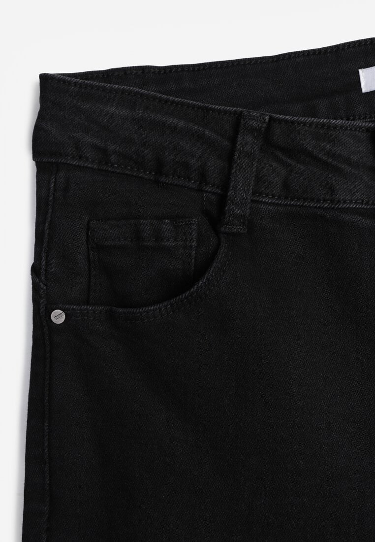 Czarne Jeansy o Fasonie Skinny Push Up Vosea