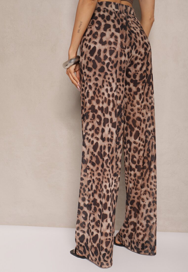 Pantaloni Ciaraviana Imprimeu leopard