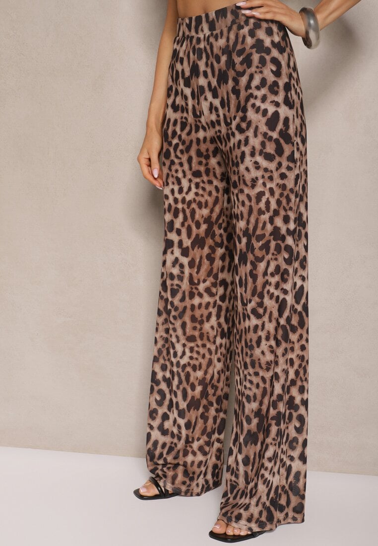 Pantaloni Ciaraviana Imprimeu leopard