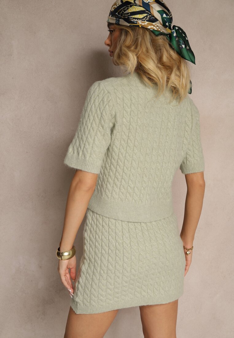 Cardigan Halanira Verde deschis