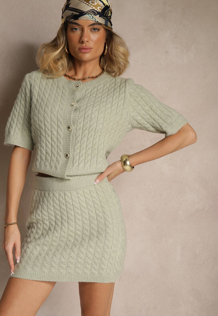 Cardigan Halanira Verde deschis